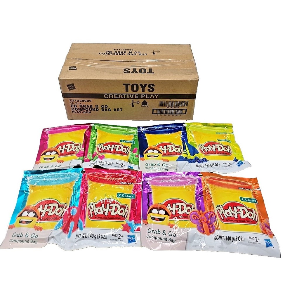 Play-Doh Grab & Go Compound Bag - 8 Colors 5oz‎